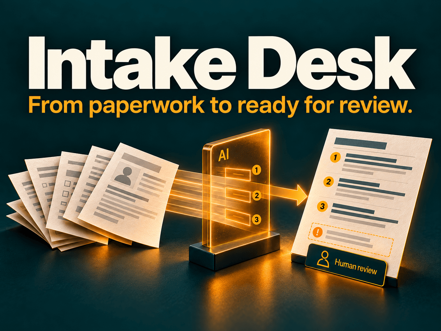 Intake Desk: an AI-assisted client onboarding reviewer
